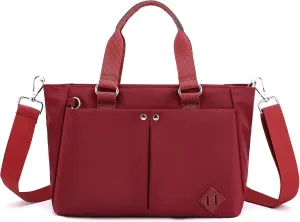 Tote Bag Women Nylon Handbag Zipper Closure Shoulder Bag Crossbody or Handle Bag for Work