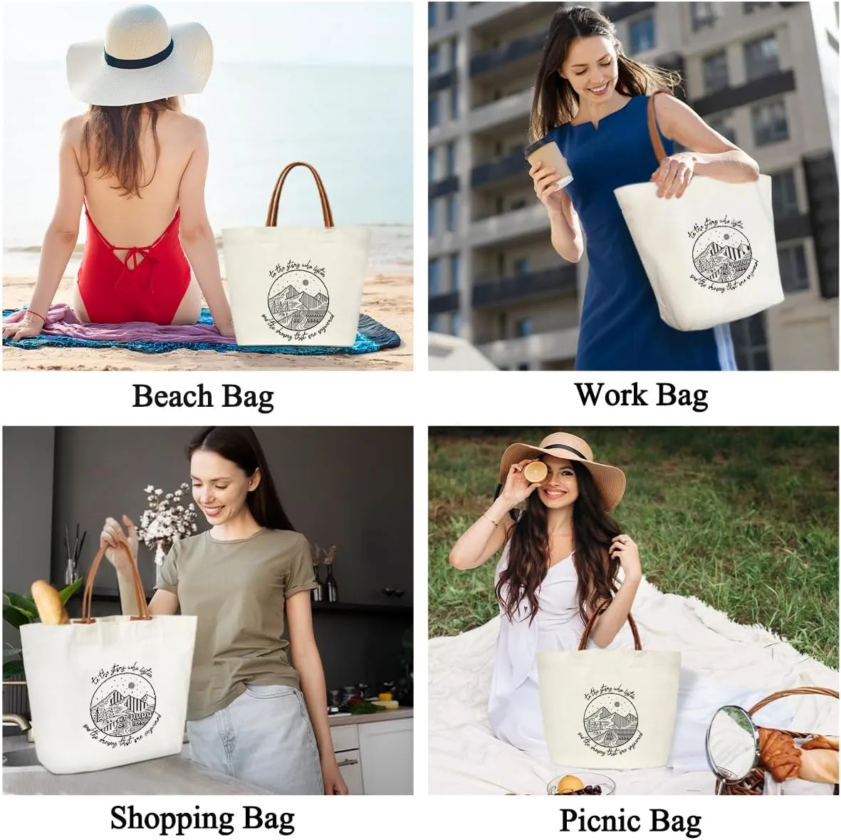 Tote Bags for Women Acotar Gifts for Women Canvas Tote Bags Aesthetic Acotar Velaris Merch Fantasy Novel Inspired Book Lover Gifts Grocery Beach Bag Shopping Handbag -12