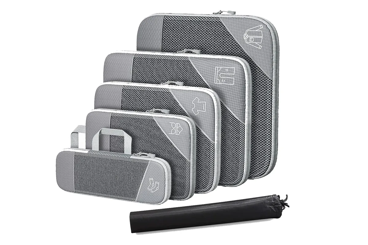 Travel Compression Packing Cubes - Set of 6