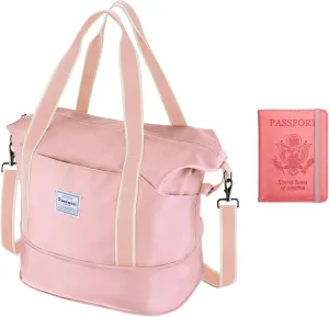 Travel Duffel Bag & Passport Holder Bundle