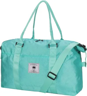 Travel Duffle Bag, Waterproof Sport Tote Gym Bag for Women Men, Overnight Weekender Carry On Bag with Wet Pocket