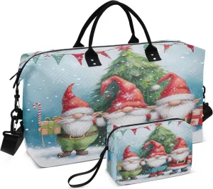 Travel Duffle Bag, Winter Dwarfs Gym Bag with Storage Bag Weekender Overnight Bag for Men Women Trip Sports Yoga