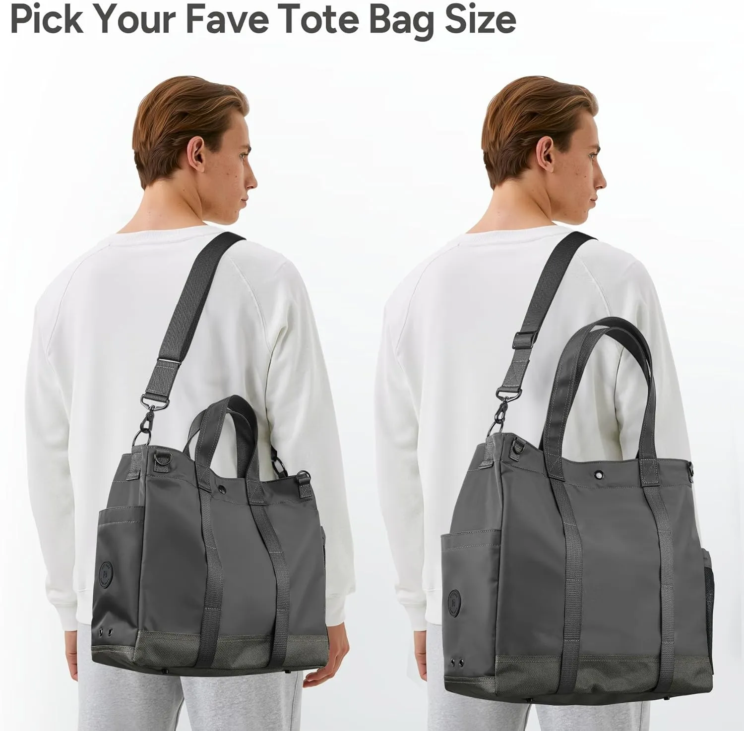 travel inspira Anti-Wrinkle Laptop Tote for Women & Men with Adjustable Strap & Organizer, Commuting/Business Travel Work Bag