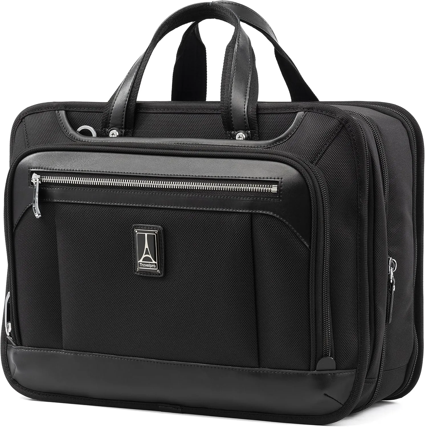 Travelpro Platinum Elite Expandable Business Laptop Briefcase, Fits up to 15.6 Laptop, Work School Travel, Men and Women
