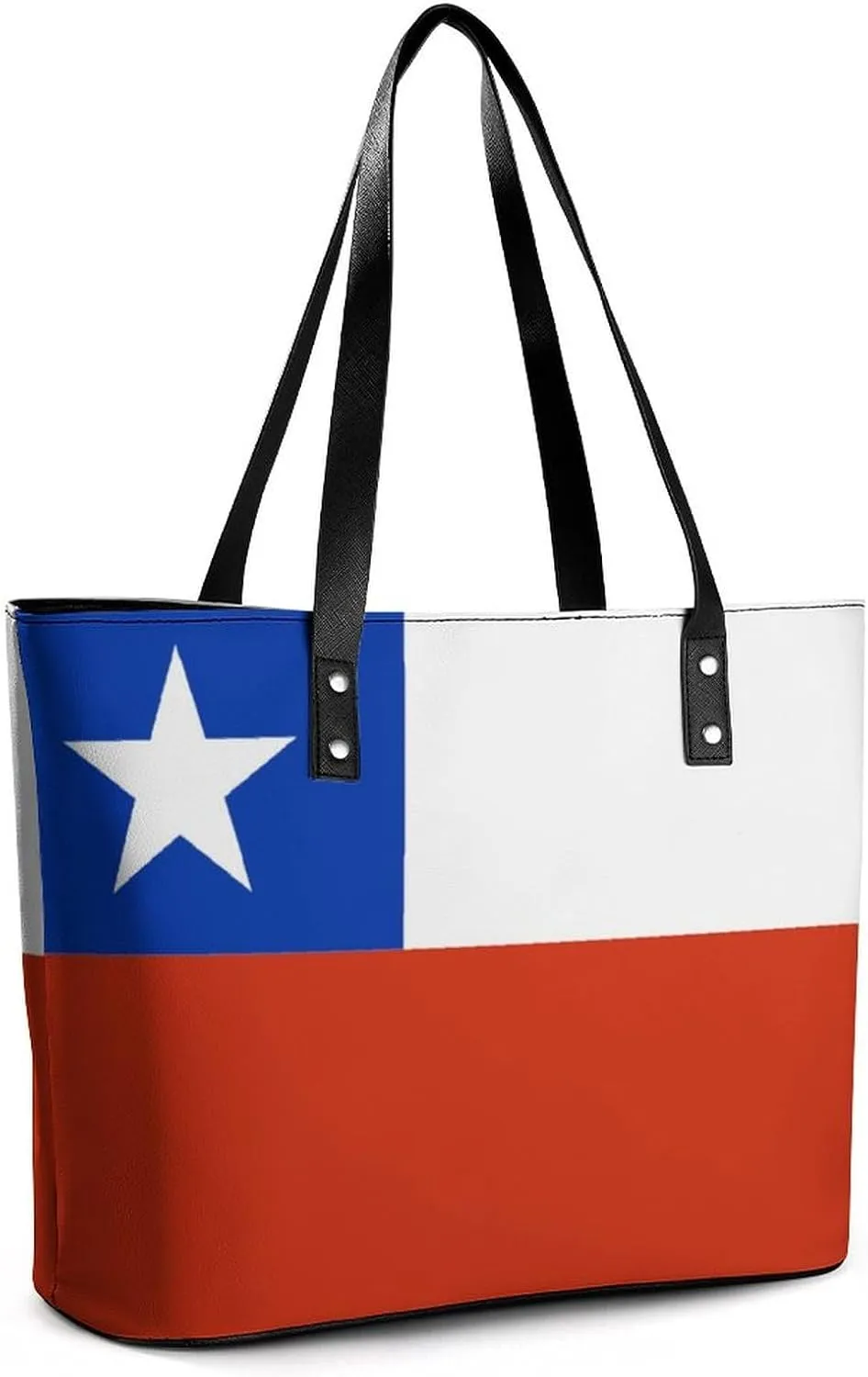 Trendy Cape Verde Flag Large Tote Bag for Women Leather Everyday Handbag