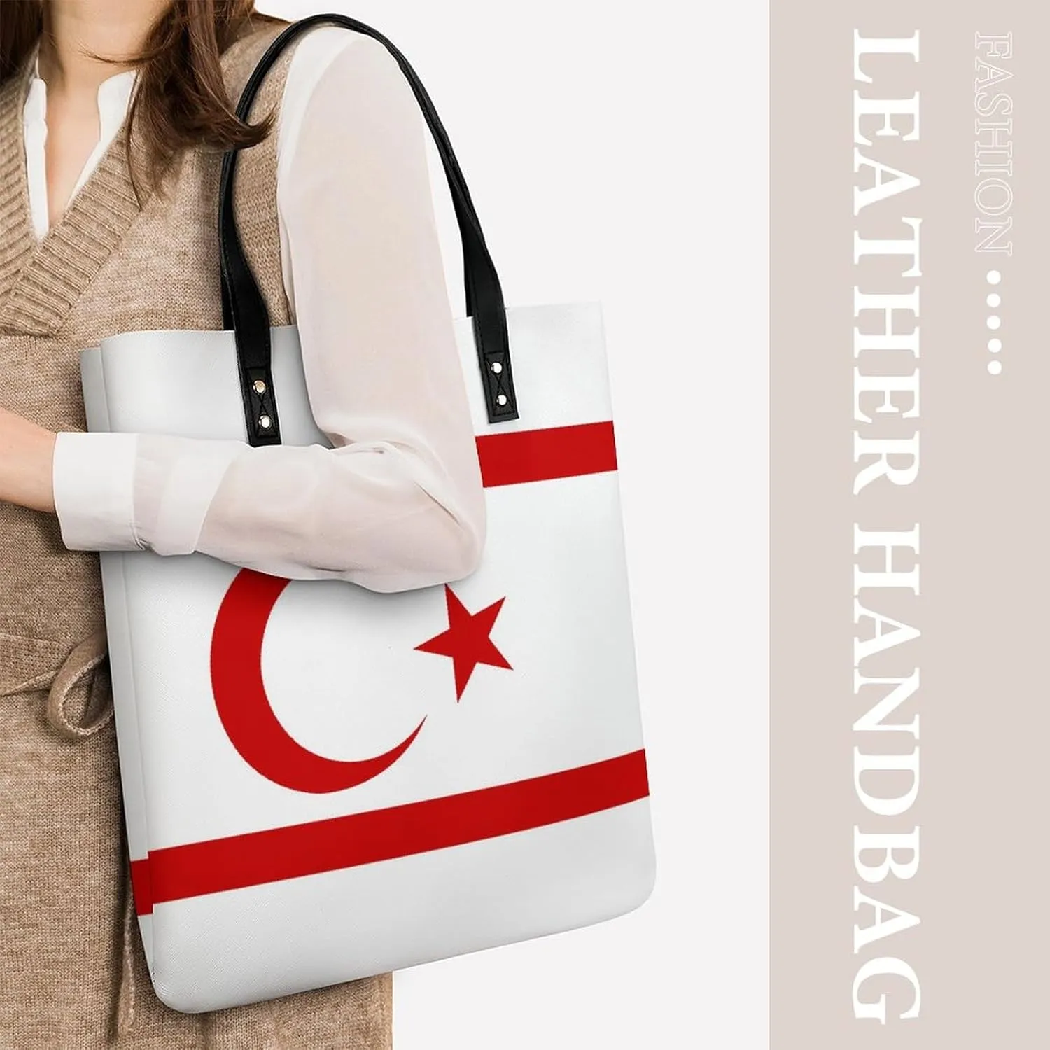 Trendy Cook Lslands Flag Women's Shoulder Bag Stylish Tote Handbag for Work and Travel Use