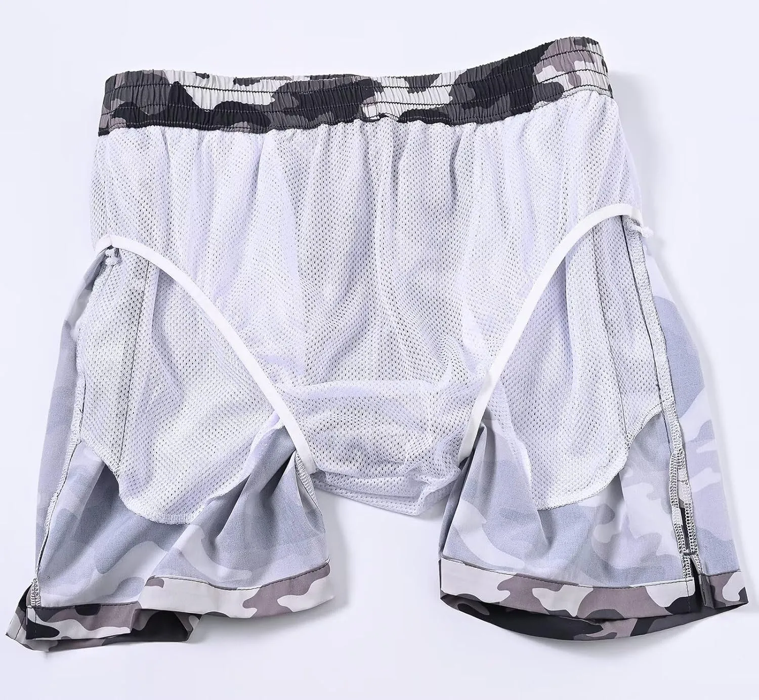 Tyhengta Men's Swim Trunks Quick Dry Beach Shorts with Zipper Pockets and Mesh Lining