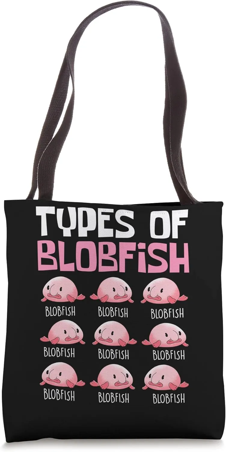 Types Of A Blobfish Water Animal Blobfish Tote Bag