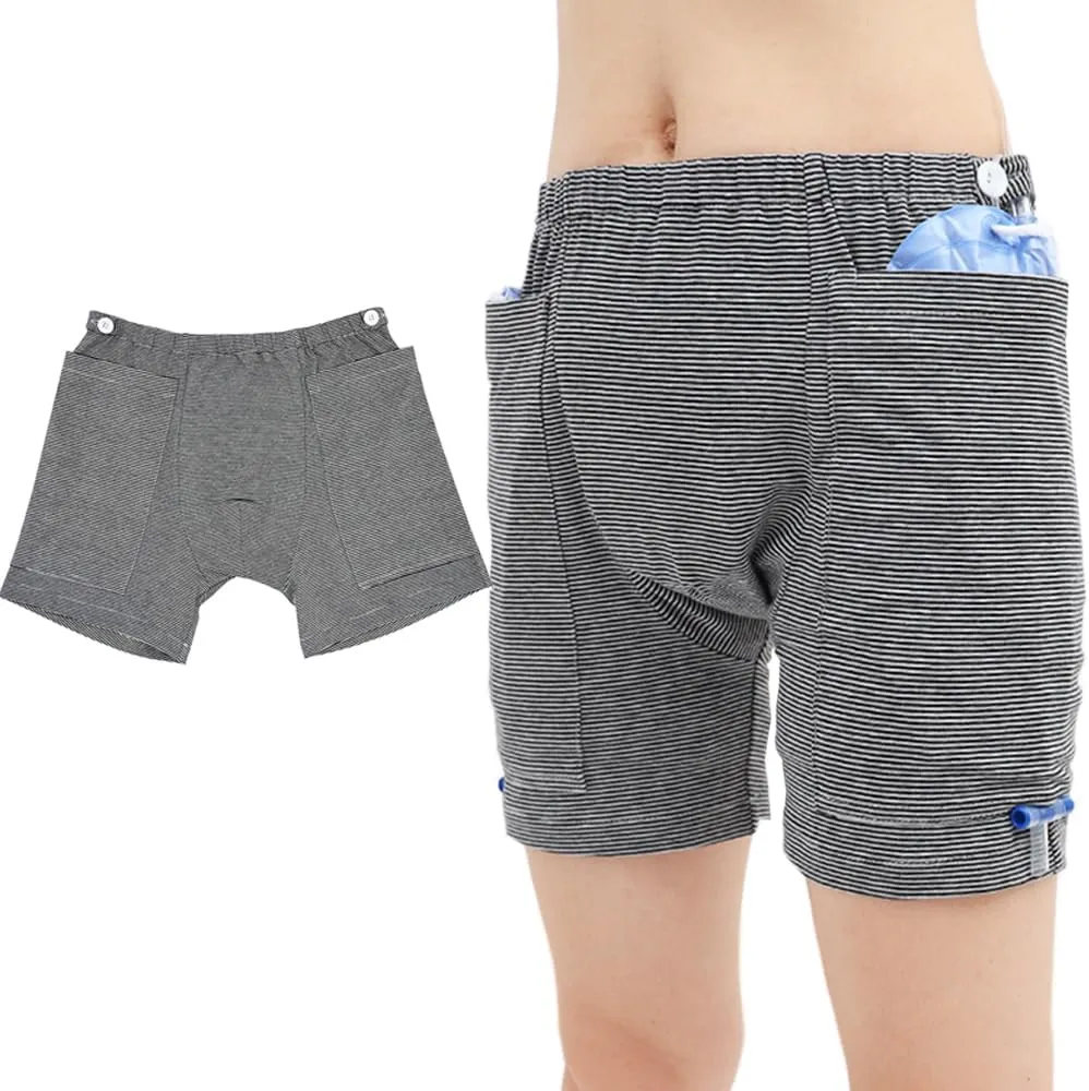 Underwear Urine Bag Pants for Elderly,Urine Bag Pants,Incontinence Care Trousers Underwear,Urinate Drainage Bag Pants Abdominal Surgeries Patient