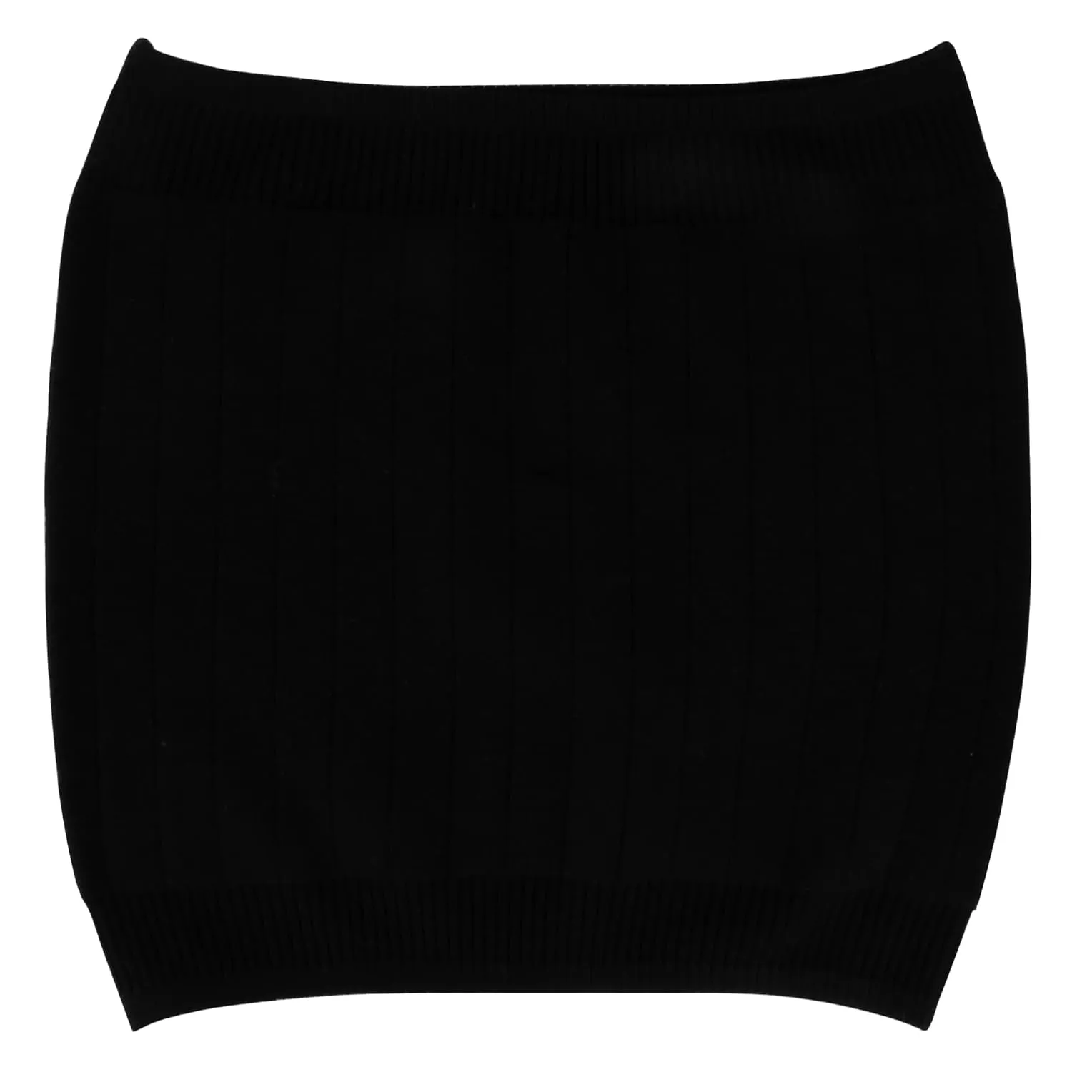 Unisex Warm Soft Cashmere Waist Warmer Wool Warming Belt Elastic Lower Waist Support (XXL Size   Black)