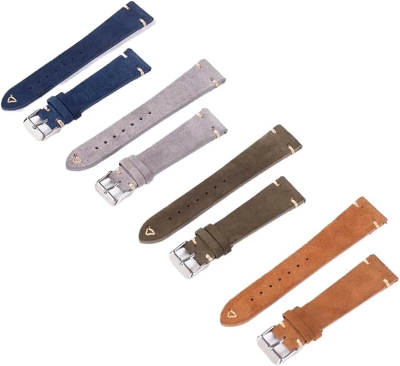 Unisex Watch Strap 20mm 22mm Quick Release Replacement Wristband Handmade Genuine Leather Watch Strap
