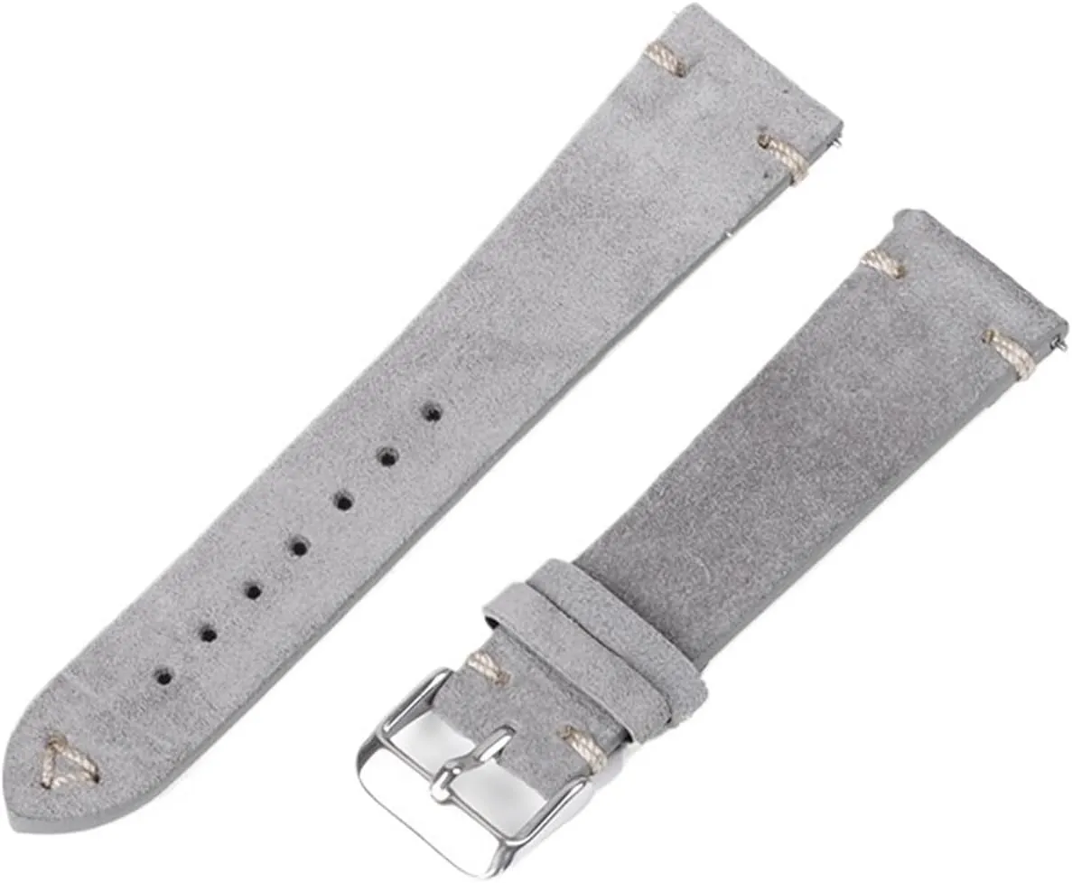 Unisex Watch Strap 20mm 22mm Quick Release Replacement Wristband Handmade Genuine Leather Watch Strap