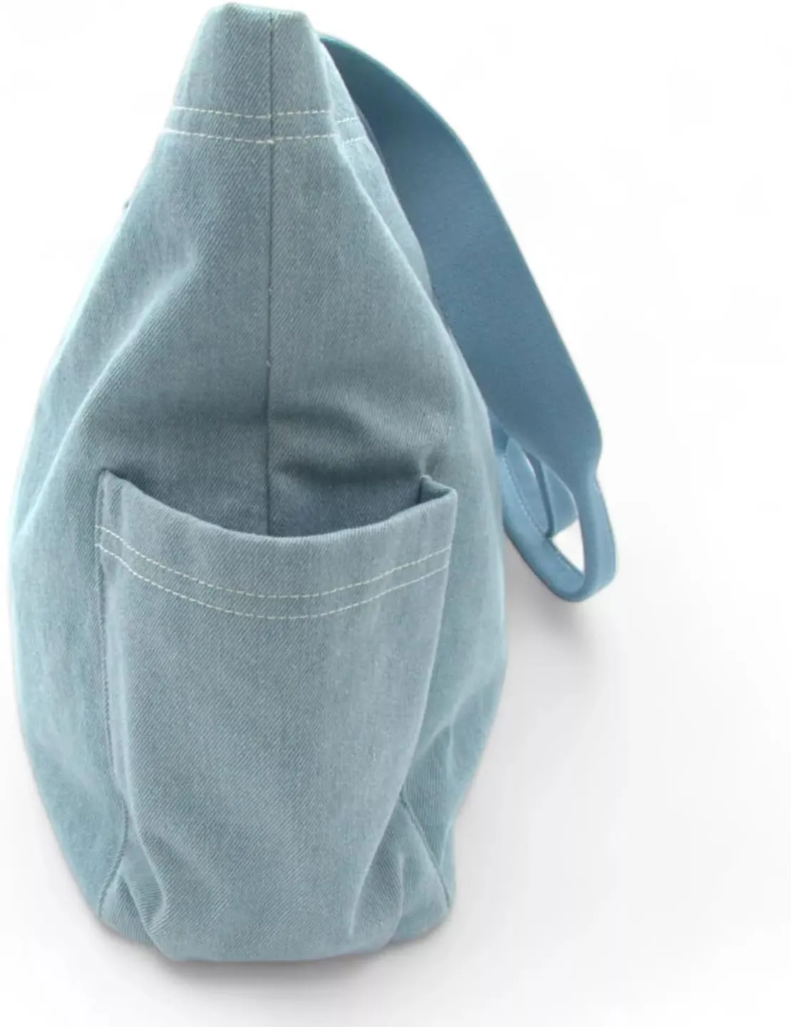 Universal Thread Denim Campus Tote Bag, 15H x 15W x 6D inches, Blue