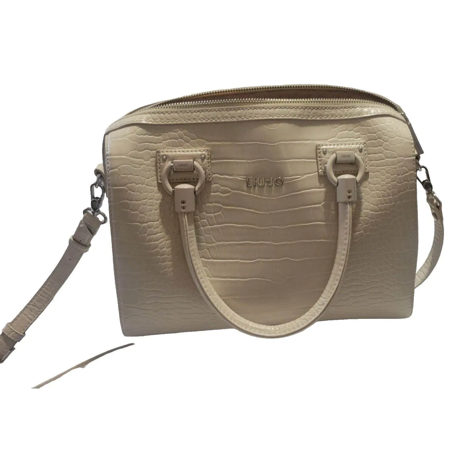 (Used) Liu Jo Satchel Women Handbag Double Handle PVC in Coffee Milk