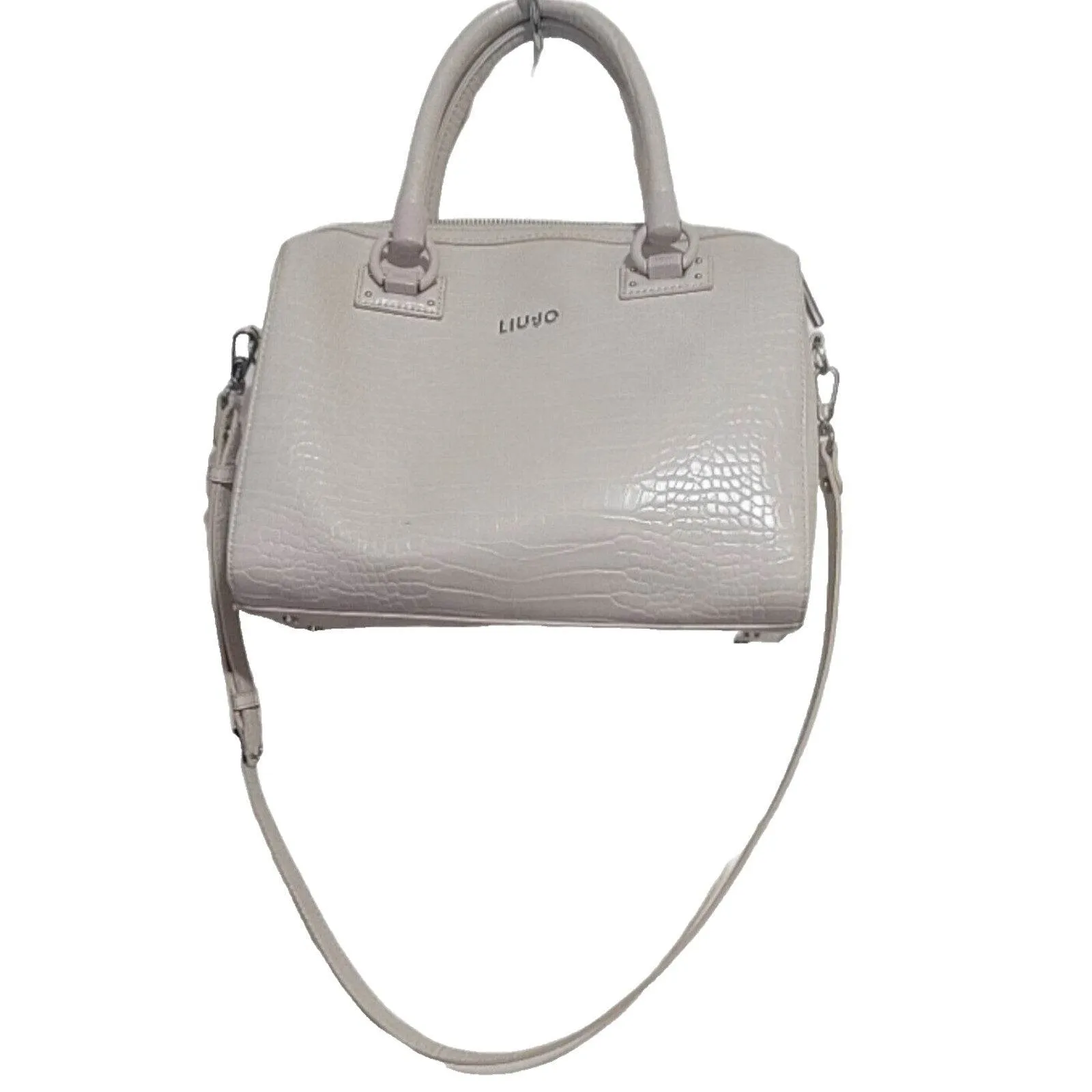 (Used) Liu Jo Satchel Women Handbag Double Handle PVC in Coffee Milk