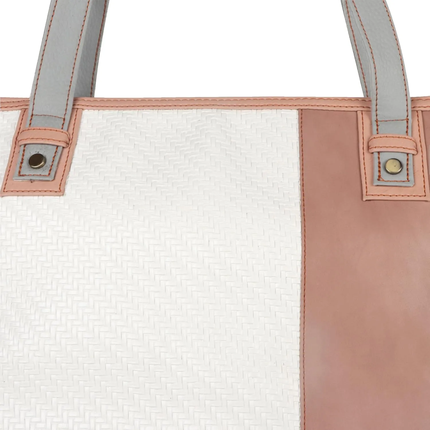 Vaan & Co. Vegan Leather Evelyn Shoulder Tote Bag, 17x13x3 Inches, Main Compartment with Organizer, Exterior Pocket, 1.06 lbs