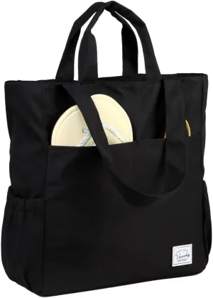 VASCHY Beach Tote Bag for Women, Lightweight Water Resistant Fold-able Large Pool Tote Bag w Zipper for Vocation