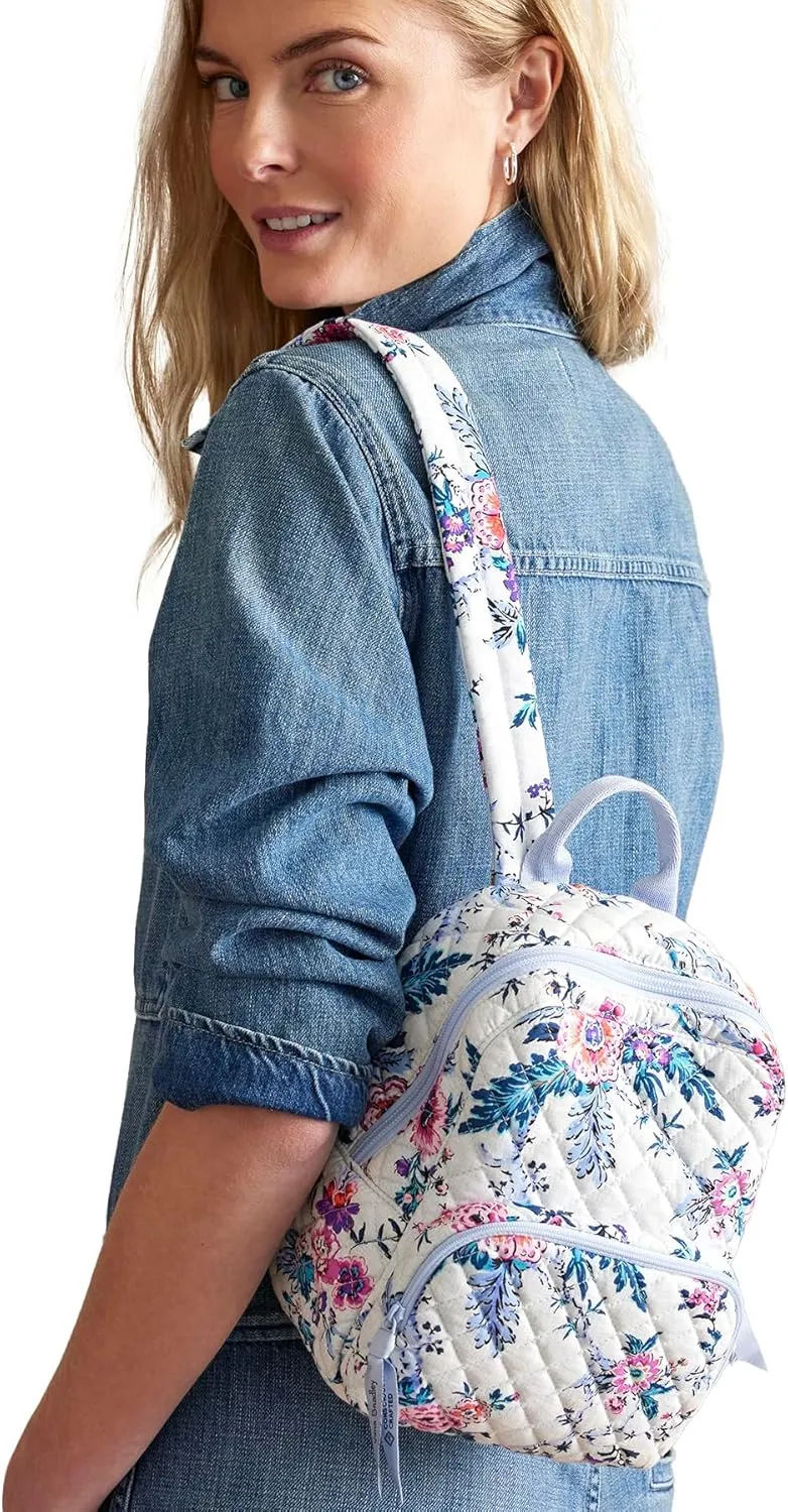 Vera Bradley Cotton Mini Backpack Purse, Magnifique Floral