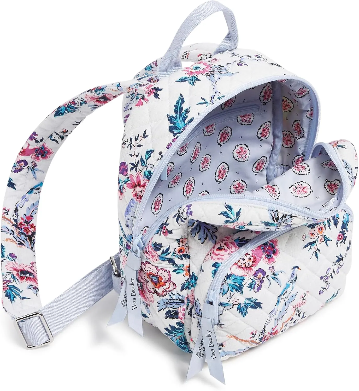 Vera Bradley Cotton Mini Backpack Purse, Magnifique Floral