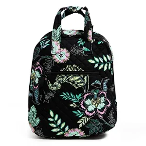 Vera Bradley Women's Cotton Mini Totepack Backpack, Island Garden - Recycled Cotton, One Size