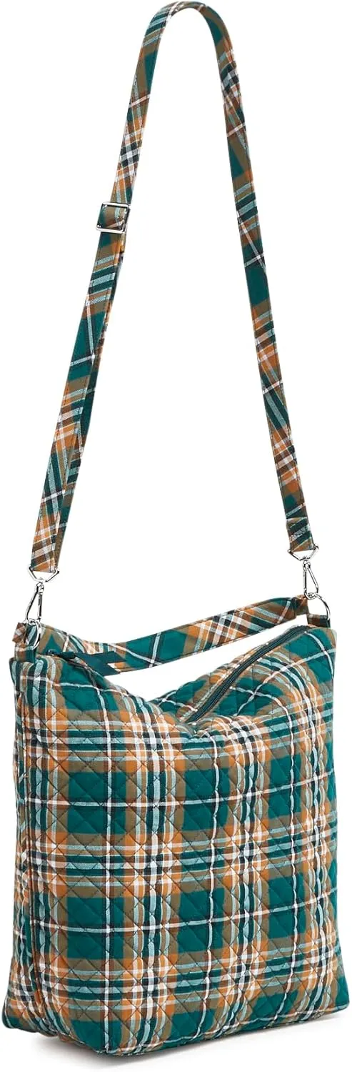 Vera Bradley Women's Cotton Oversized Hobo Shoulder Bag