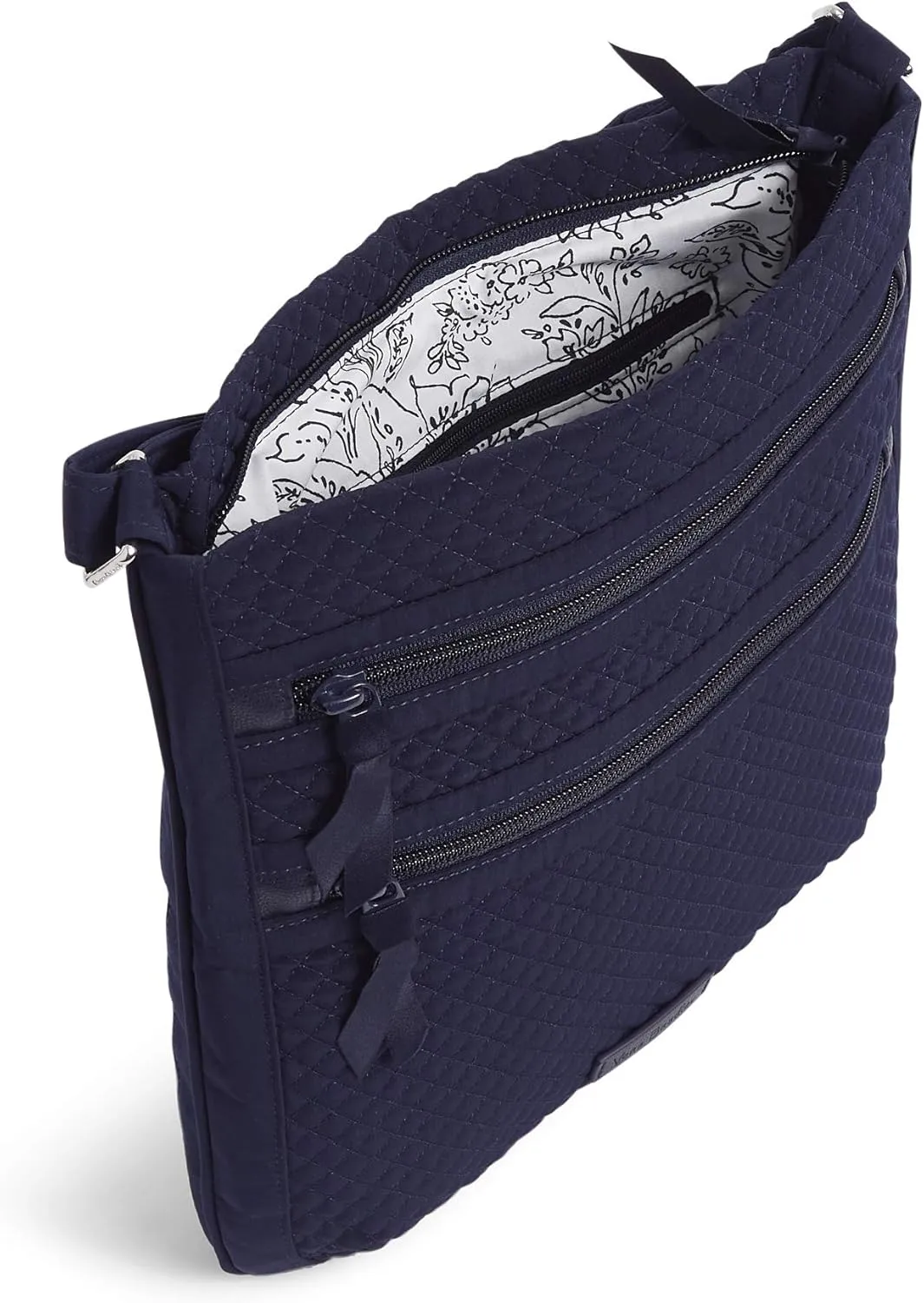 Vera Bradley Women's Microfiber Triple Zip Hipster Crossbody Purse