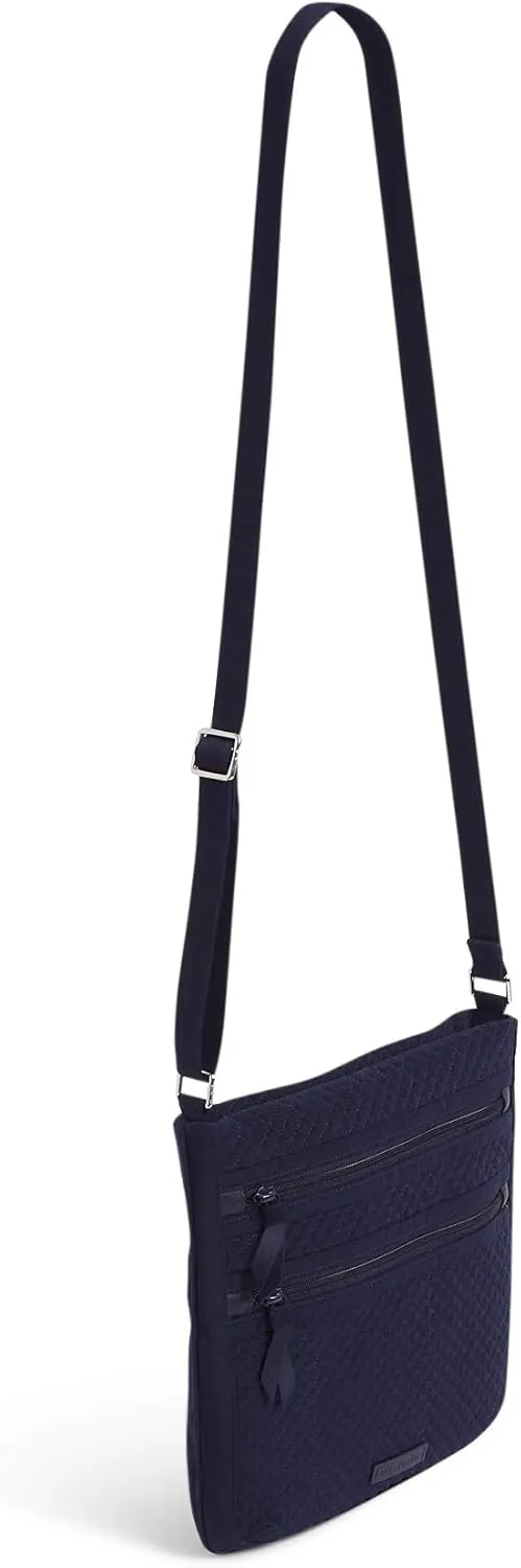 Vera Bradley Women's Microfiber Triple Zip Hipster Crossbody Purse