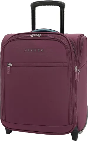 Verage Carry On Underseat Luggage with 2 Wheels & USB Port, 16 Inch Wheeled Spinner Bag Carry-on Luggages for Airlines, Lightweight Suitcase Men Women, Pilots and Crew (Upgrade-16-Inch)