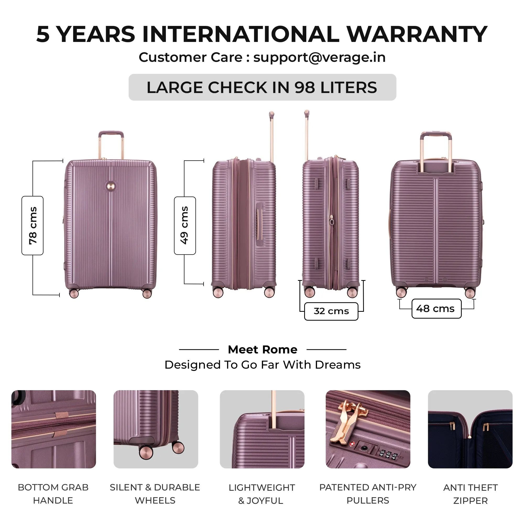 VERAGE Luxe Rome - Large Check-In