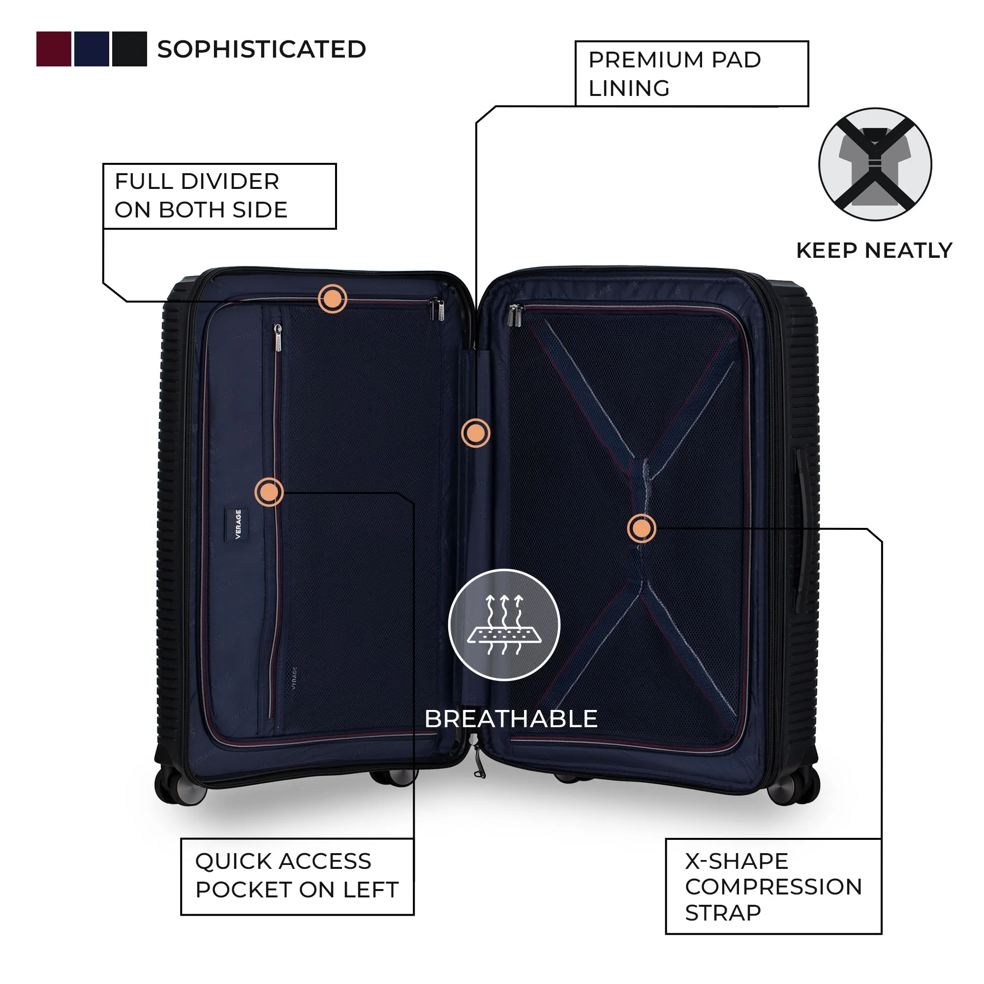VERAGE Luxe Rome - Large Check-In