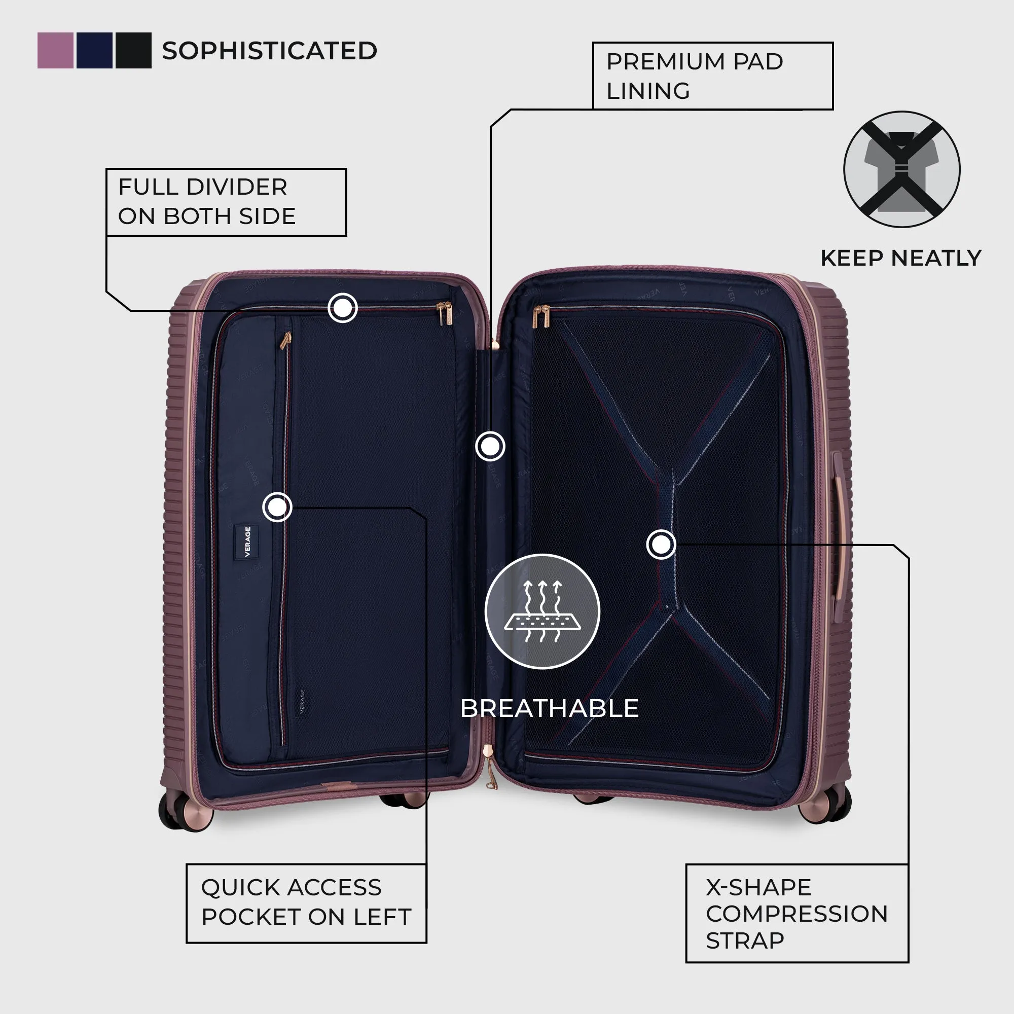 VERAGE Luxe Rome - Large Check-In