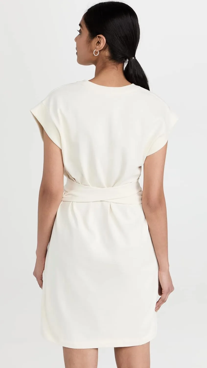 Vince Women's Short Sleeve Tie Waist Dress