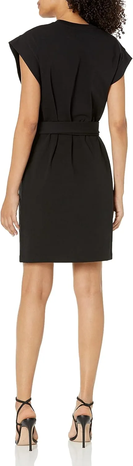 Vince Women's Short Sleeve Tie Waist Dress