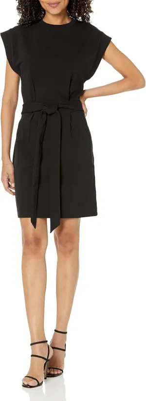 Vince Women's Short Sleeve Tie Waist Dress