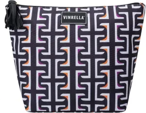 VINRELLA Cosmetic Bag Water Res - Glitz n Glam - Geometric Black, Toiletry Bags for Traveling, Water Resistant Travel Makeup Organizer for Accessories, Designer Makeup Bag and Toiletry Bag for Women