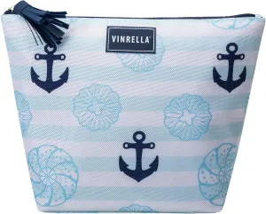 VINRELLA Cosmetic Bag Water Res - Glitz n Glam - Seaside, Toiletry Bags for Traveling, Water Resistant Travel Makeup Organizer for Accessories, Designer Makeup Bag and Toiletry Bag for Women