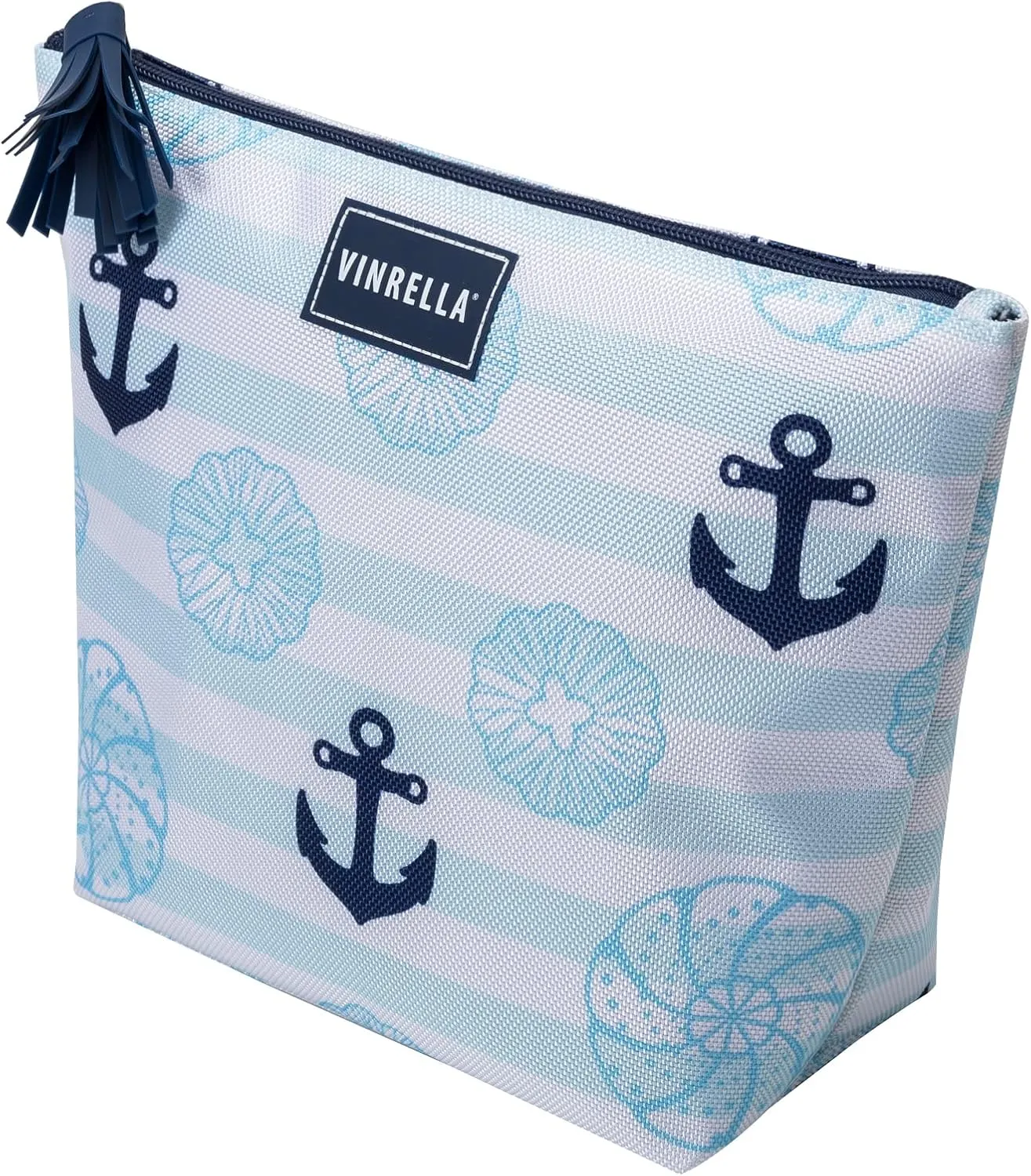 VINRELLA Cosmetic Bag Water Res - Glitz n Glam - Seaside, Toiletry Bags for Traveling, Water Resistant Travel Makeup Organizer for Accessories, Designer Makeup Bag and Toiletry Bag for Women