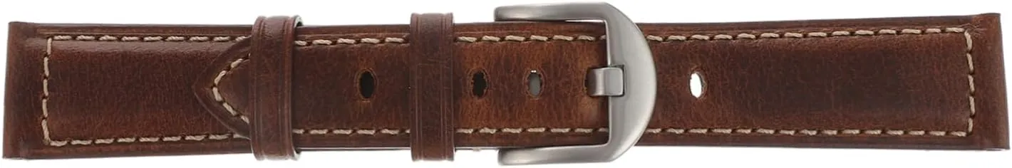 Vintage Cowhide Leather Band with Buckle Genuine Smooth Strap for Traditional Durable Stylish Replacement