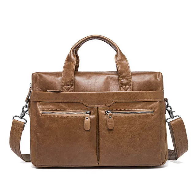 Vintage Genuine Leather Men Bags