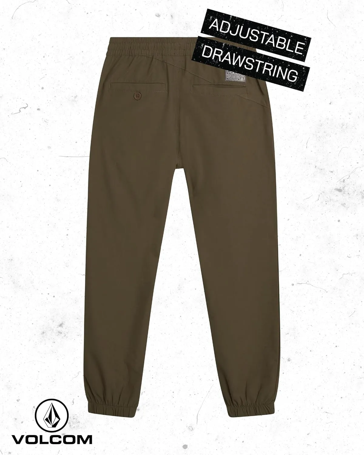 Volcom Boys' Jogger Pants - 4-Way Stretch Poly Elastane Hybrid Jogger Sweatpants - Durable Athletic Pants for Boys (8-20)