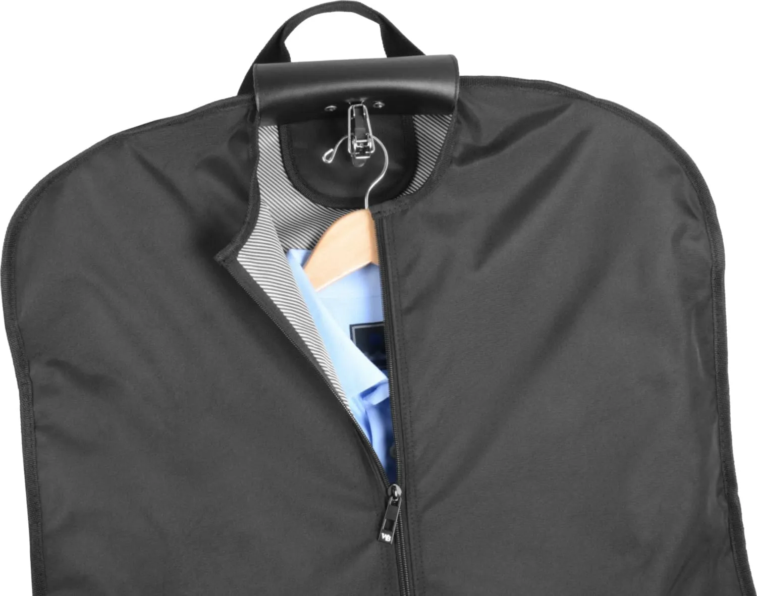 WallyBags Solutions Expandable Spinner with Removable Garment Bag, Black, 25-Inch