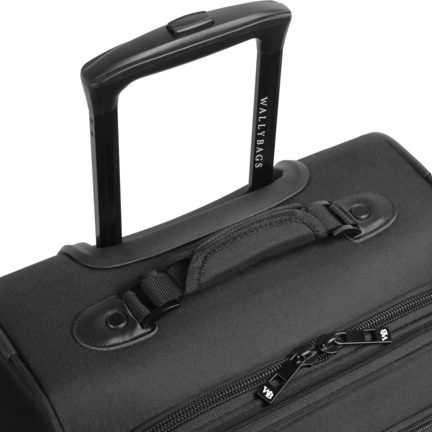 WallyBags Solutions Expandable Spinner with Removable Garment Bag, Black, 25-Inch