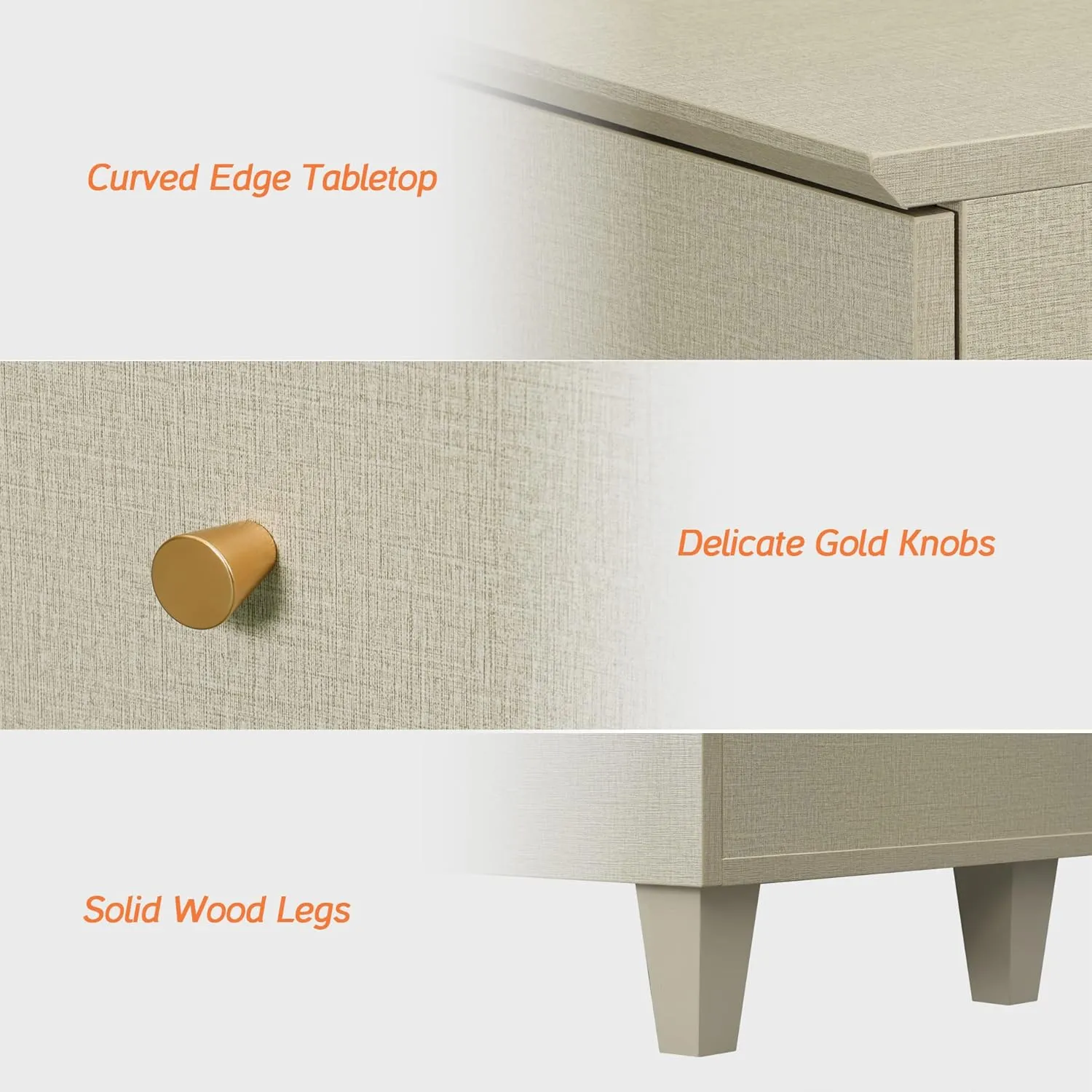 WAMPAT Buffet Cabinets Sideboards, 70.8" Wood Credenza Console Tables with 4 Doors, 2-in-1 Kitchen Storage Cabinets with 6 Compartments & Solid Wood Legs for Living Room, Hallway, Beige