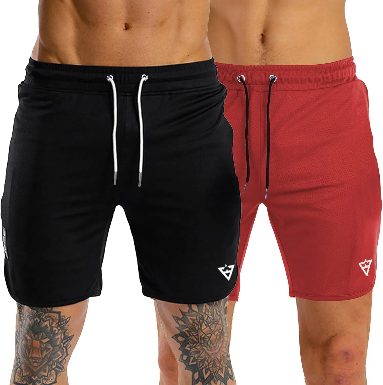 Wangdo Men's 7" Running Shorts with Zipper Pocket for Gym & Athletics