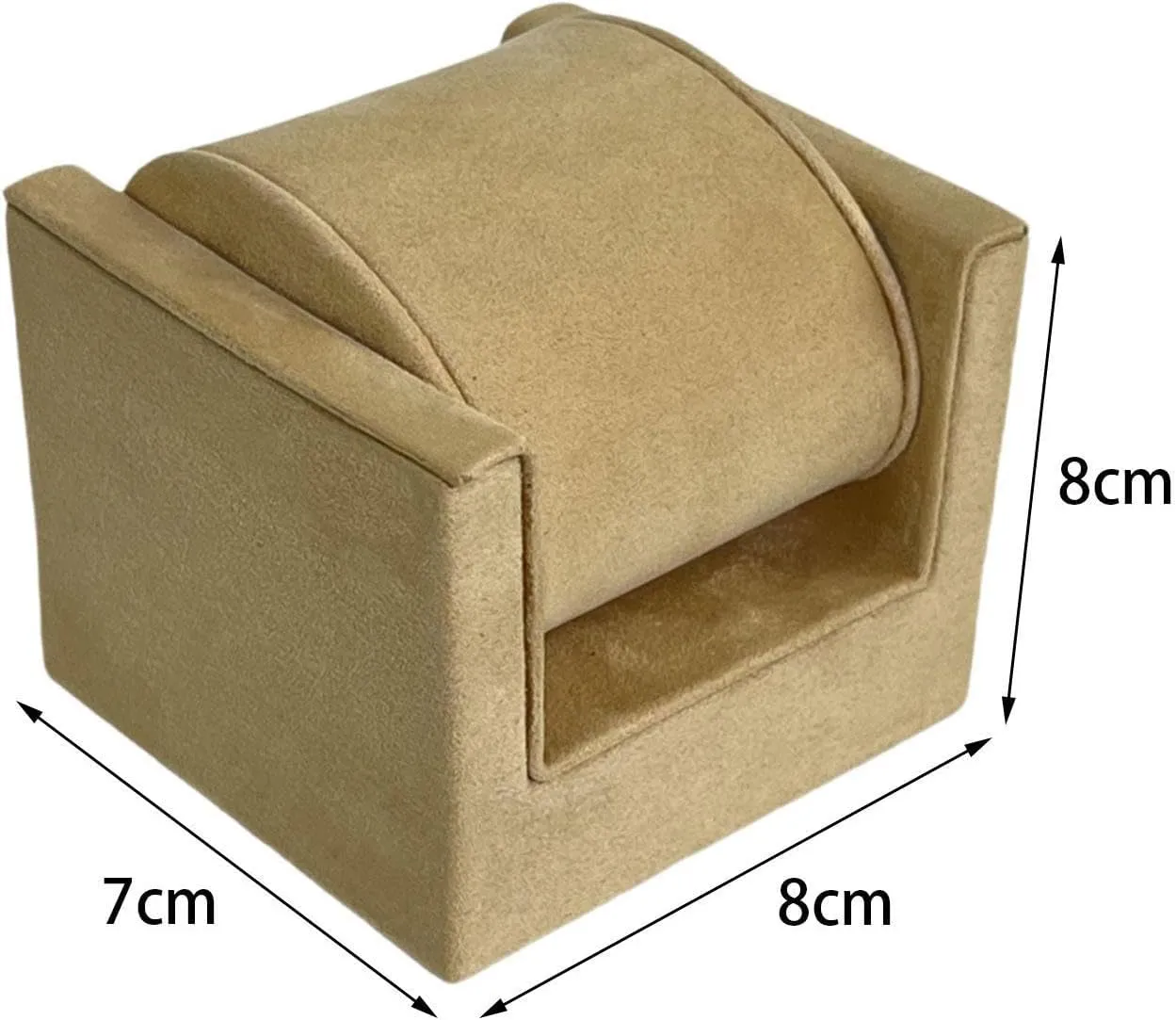 Watch Display Stand, Velvet Bracelet Holder, Multifunctional Watch Holder for 1 Watch, Jewelry Display Rack for Countertop