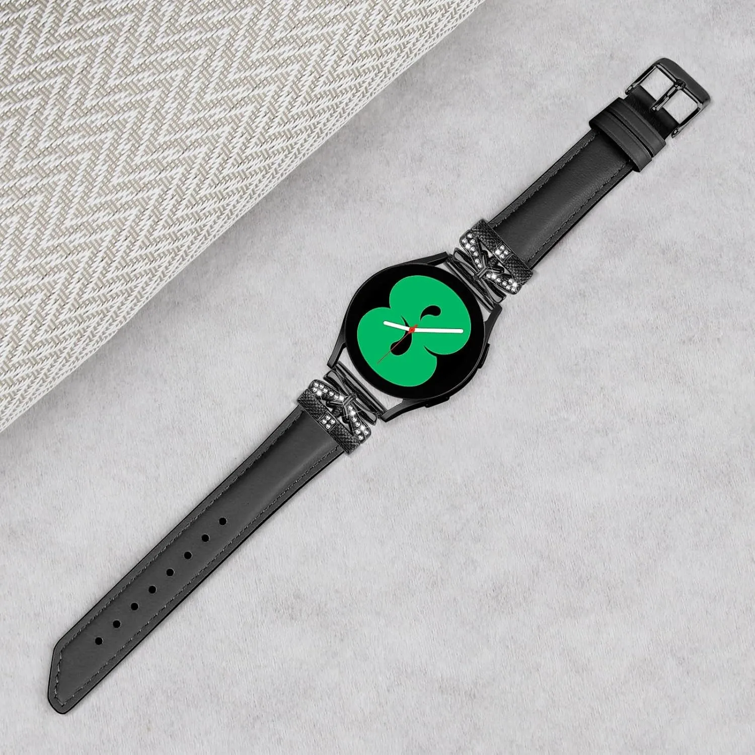 Watch Replacement Strap Compatible With Galaxy Watch 3 41mm Bracelets,Adjustable Genuine Leather Wrist Strap with Metal Buckle for Galaxy Watch 42mm/Active/Active2/Gear S2
