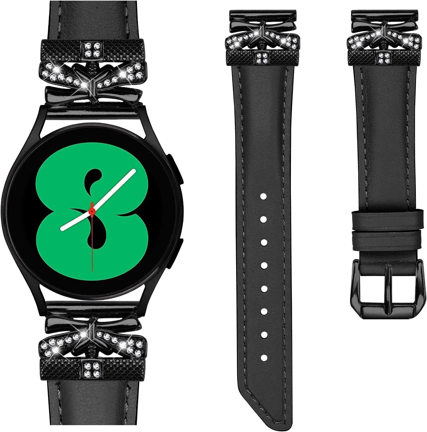 Watch Replacement Strap Compatible With Galaxy Watch 3 41mm Bracelets,Adjustable Genuine Leather Wrist Strap with Metal Buckle for Galaxy Watch 42mm/Active/Active2/Gear S2