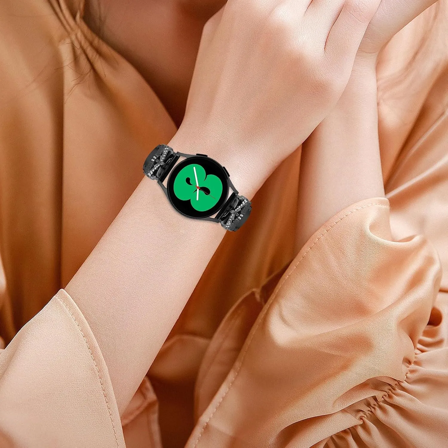 Watch Replacement Strap Compatible With Galaxy Watch 3 41mm Bracelets,Adjustable Genuine Leather Wrist Strap with Metal Buckle for Galaxy Watch 42mm/Active/Active2/Gear S2