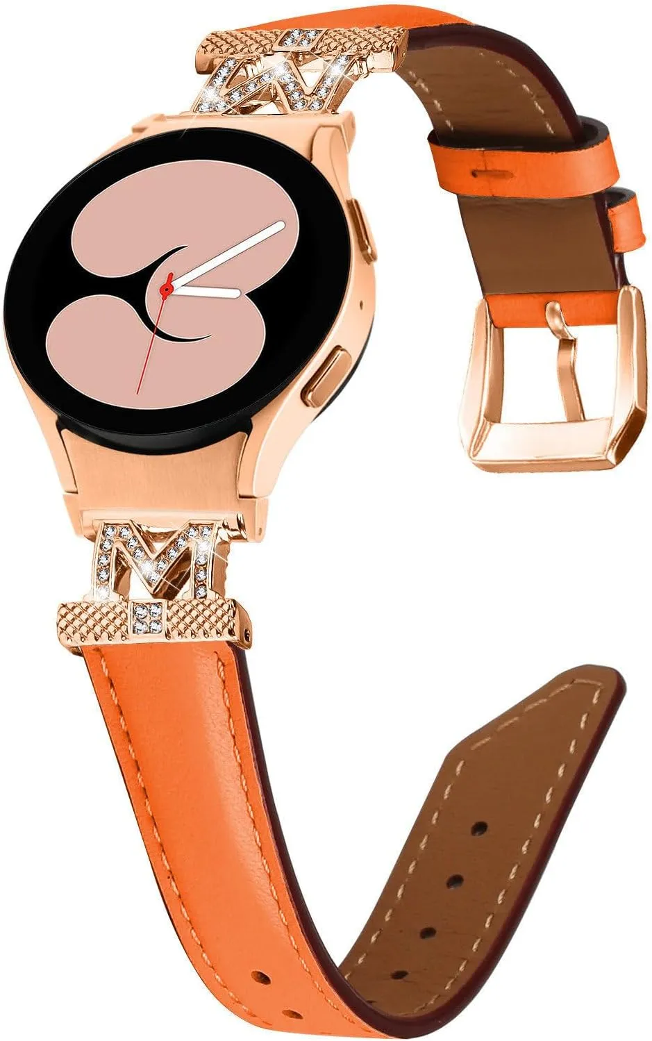 Watch straps Compatible With Galaxy watch 5 40 mm 44mm,Adjustable Genuine Leather Wrist Strap for Galaxy Watch 4 Classic 42mm 46mm/Watch 5 Pro 45mm