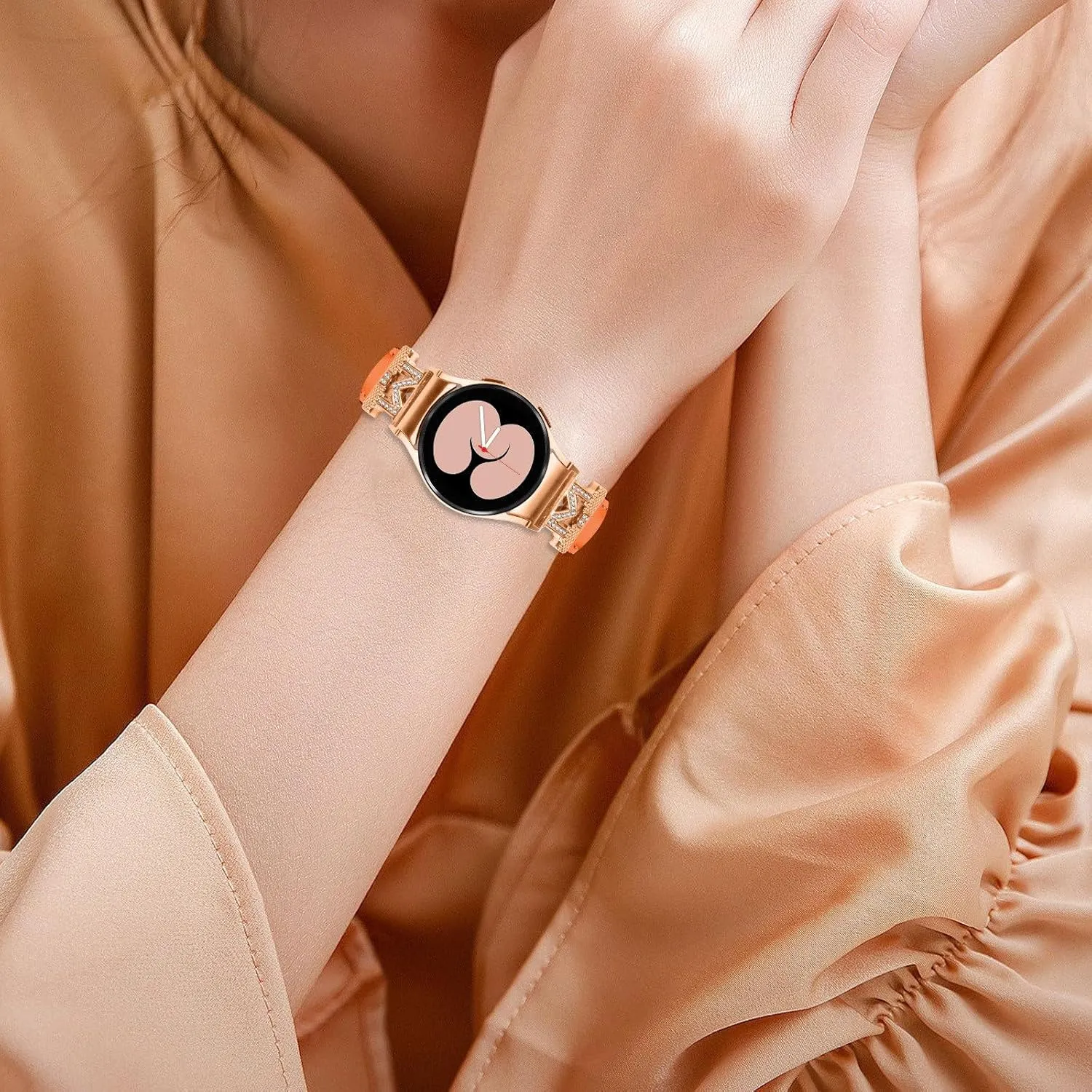 Watch straps Compatible With Galaxy watch 5 40 mm 44mm,Adjustable Genuine Leather Wrist Strap for Galaxy Watch 4 Classic 42mm 46mm/Watch 5 Pro 45mm
